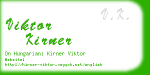 viktor kirner business card